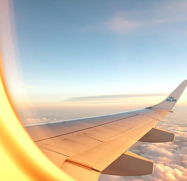 flying around the world